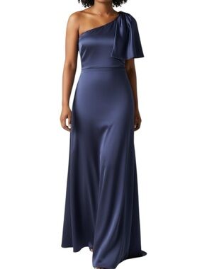 NWT SACHIN + BABI Deep Cobalt Sleeveless One Should Bow Dress Gown Size 22W